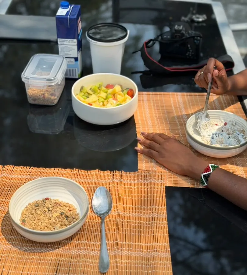 A self-made breakfast