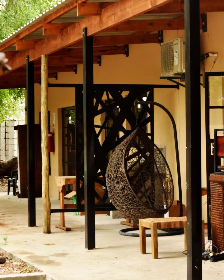 Garden seating area