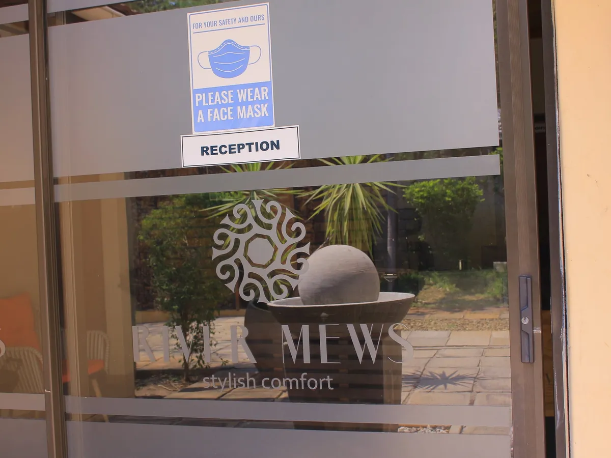 The reception entrance